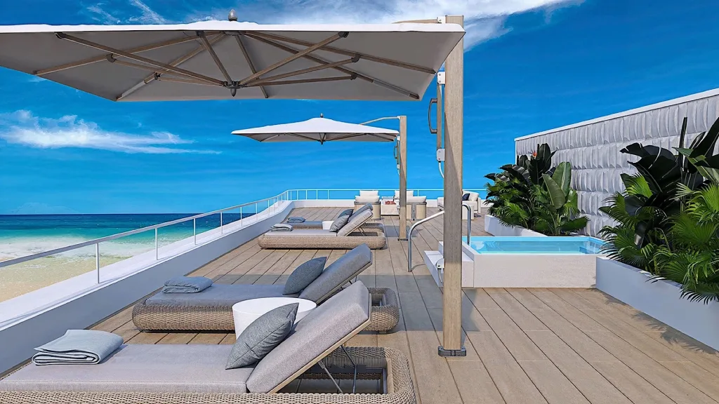 Roof Terrace at Ocean580 in Pompano Beach