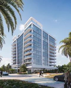 Rendering of the pre-construction condo building Ocean580 in Pompano Beach